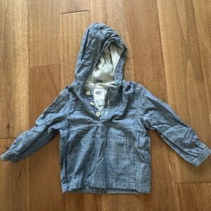Old Navy Kids Blue Hooded Shirt